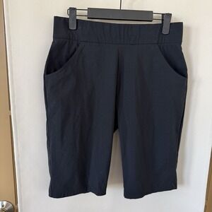 Columbia Womens Medium Black Mid Rise Bermuda Shorts Outdoors Hiking